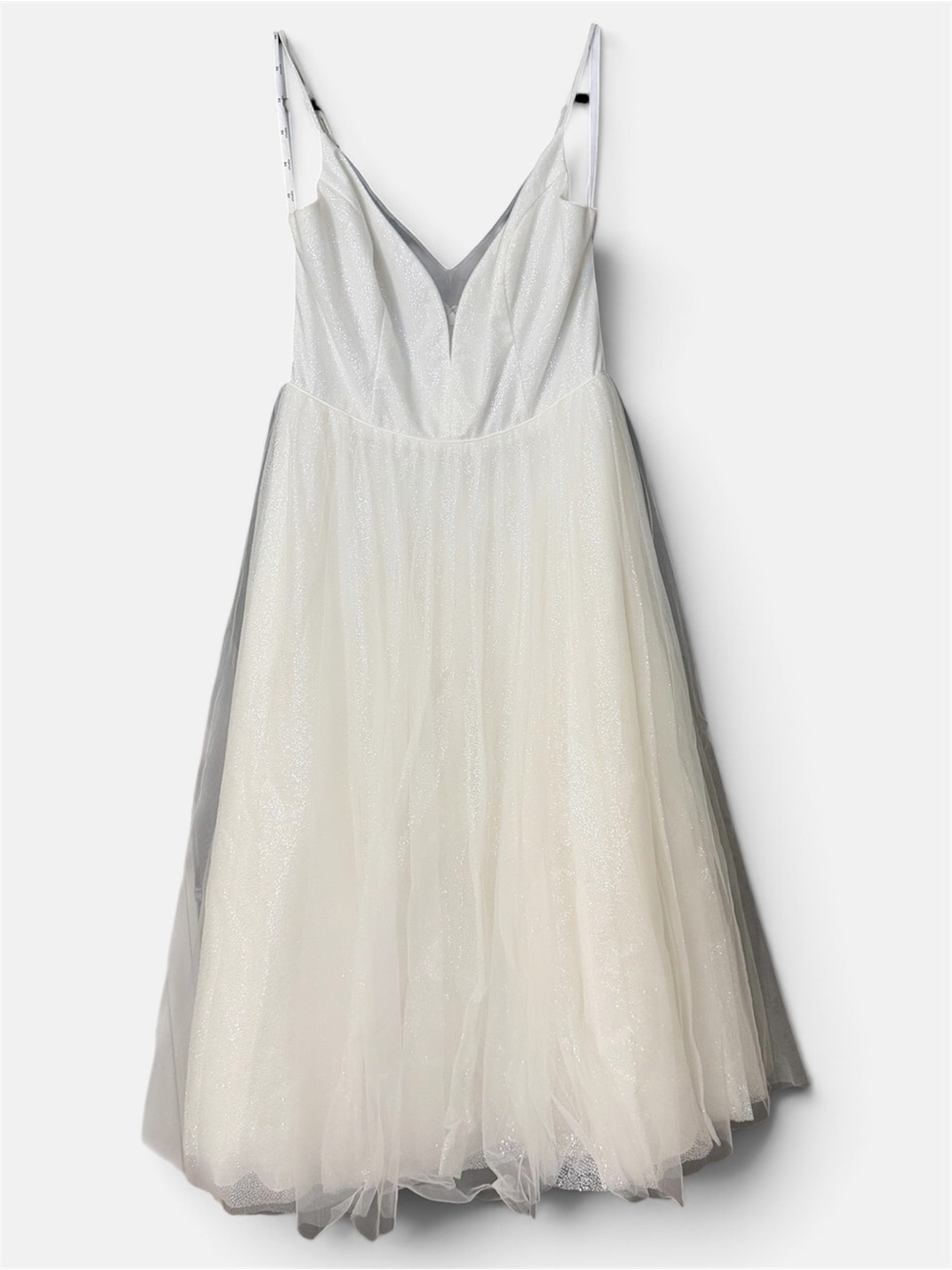 Glitter tulle wedding dress sz 12